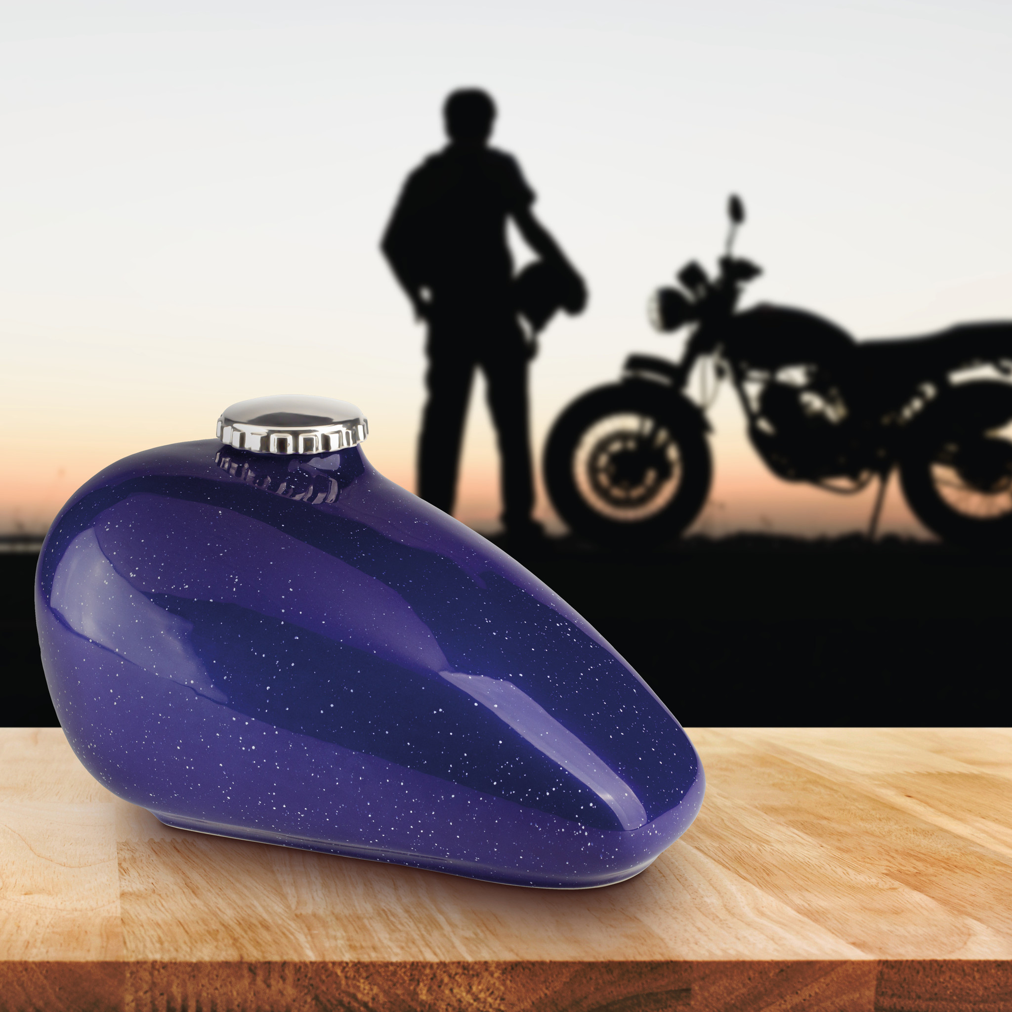 KU 125 Keramische urn Motor tank - Afbeelding 2