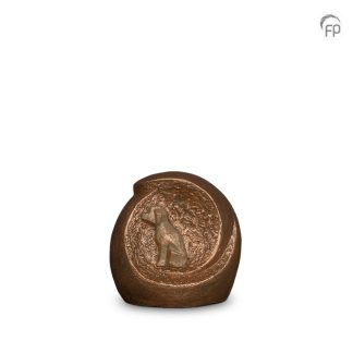 UGK 224 Keramische dierenurn brons